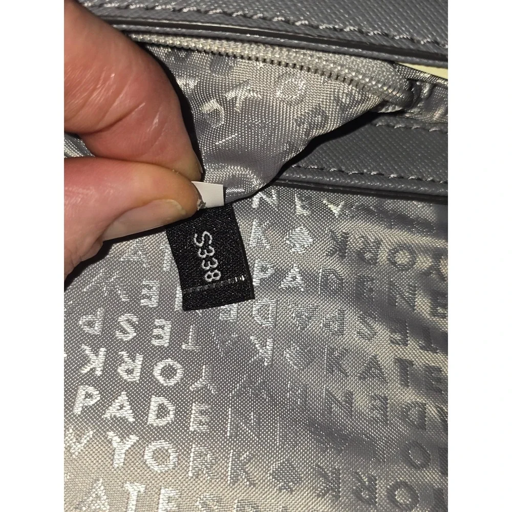 NWOT Kate Spade New York Laurel Way‎ Grey calf hair & Leather Chain Crossbody